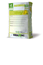 Mortero de acabado mineral eco‑compatible en base yes, referencia Rasobuild Eco Gesso de Kerakoll